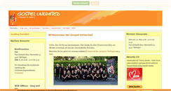 Desktop Screenshot of gospelunlimited-chor.de